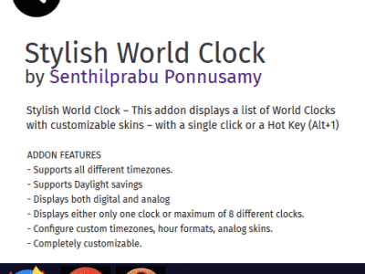 Stylish World Clock