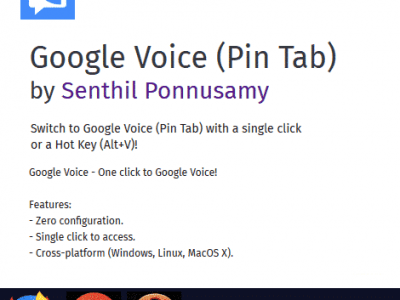 Google Voice (Pin Tab)