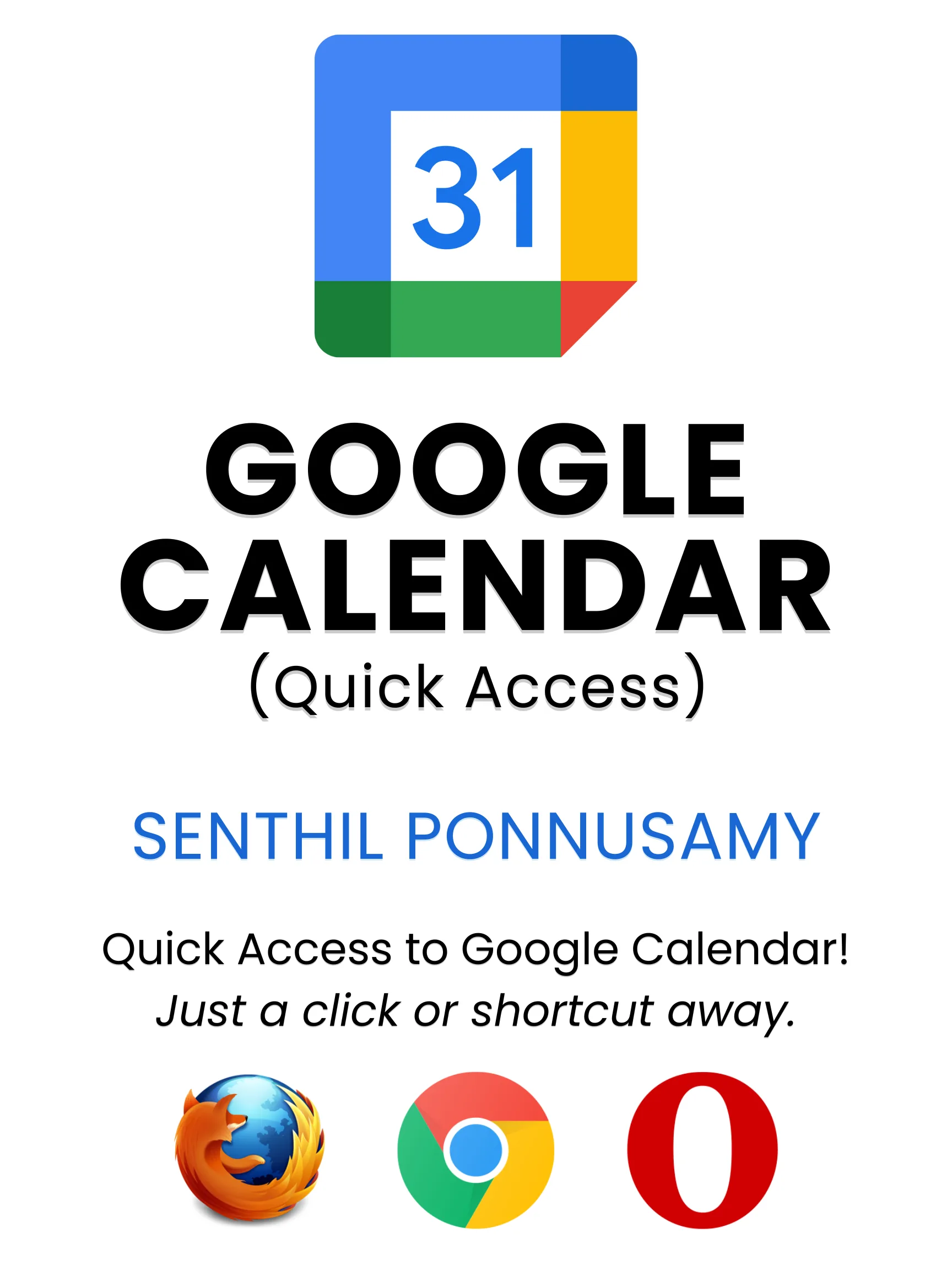 Google Calendar Poster