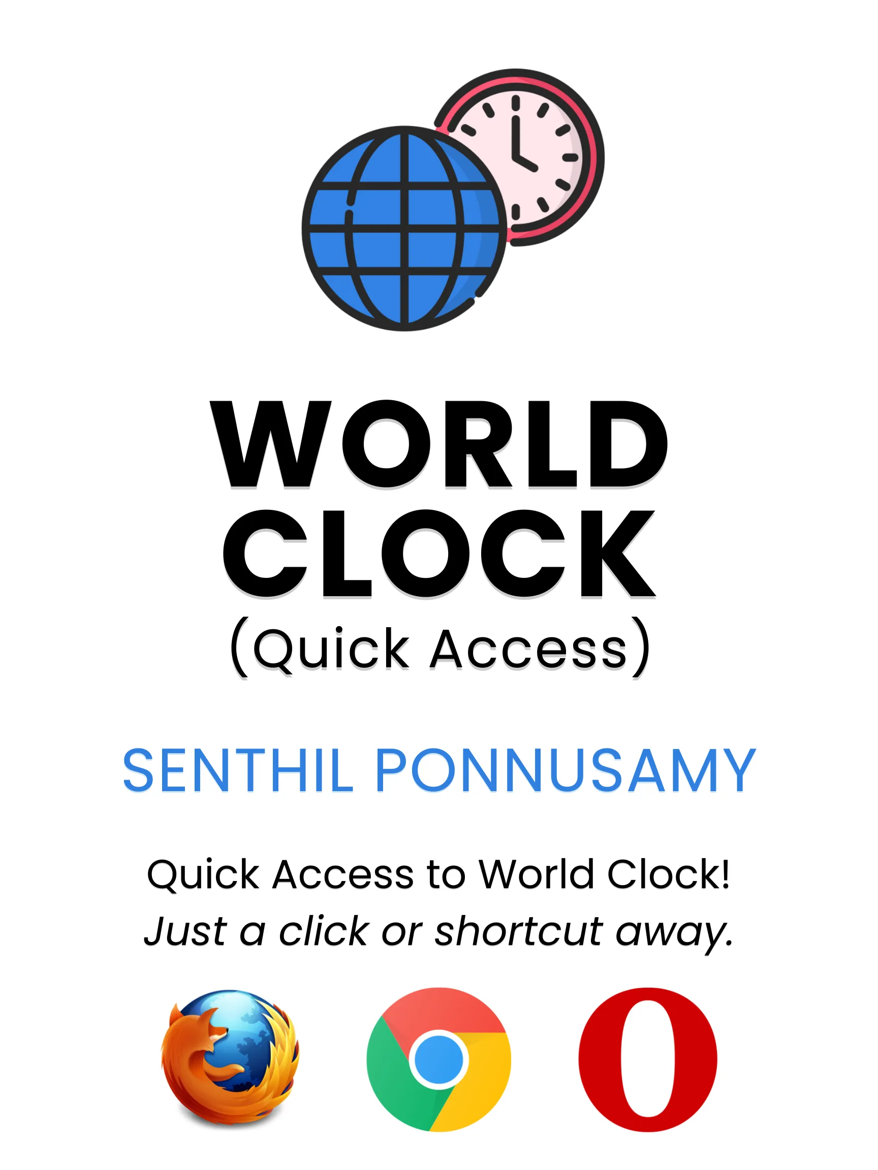 World Clock Poster