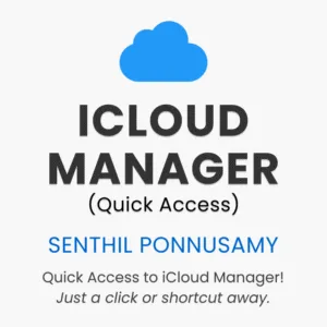 iCloud Manager (Quick Access)