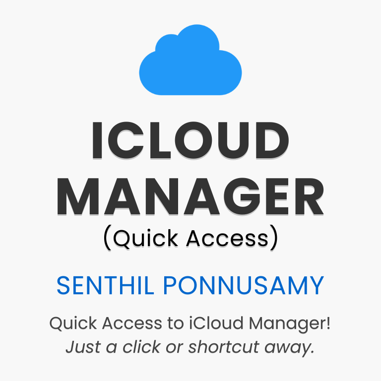 iCloud Manager Poster